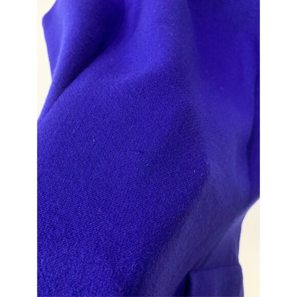 Christian Dior Blue Sleeveless Wool & Silk Top With Embellished Buttons Size 46 - Picture 5 of 7